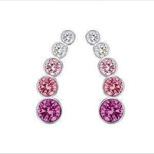 Swarovski Harley Earlobe Pierces Earring PINK